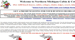 Desktop Screenshot of northernmichigancabinrentals.com